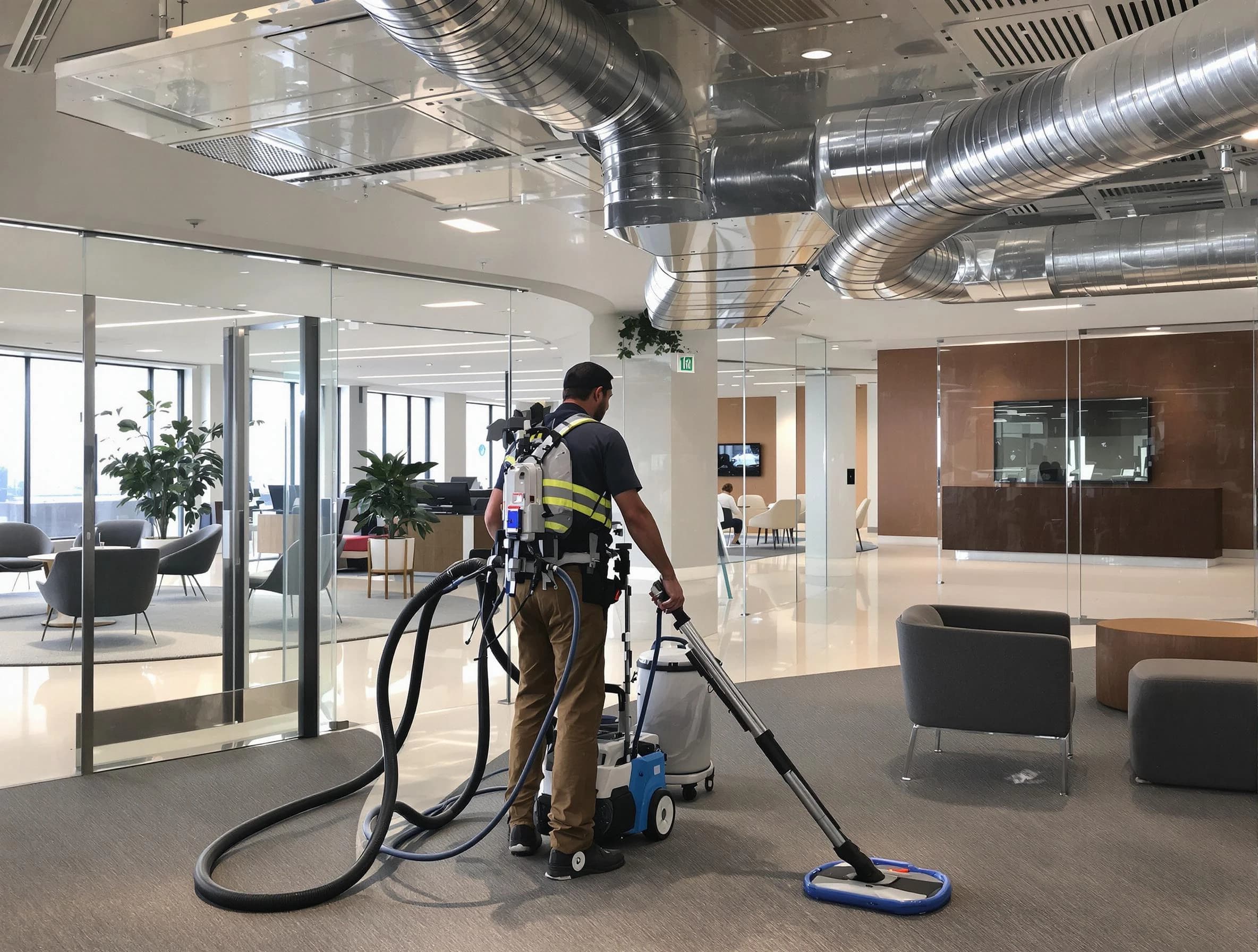 Commercial duct cleaning service by Stonecrest Air Duct Cleaning in Stonecrest